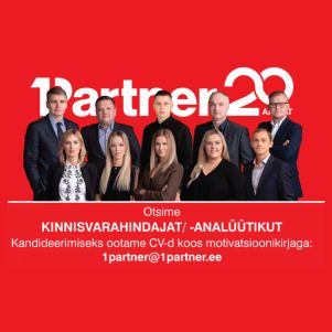 Image for article "1Partner annab tööd kinnisvarahindajale!"